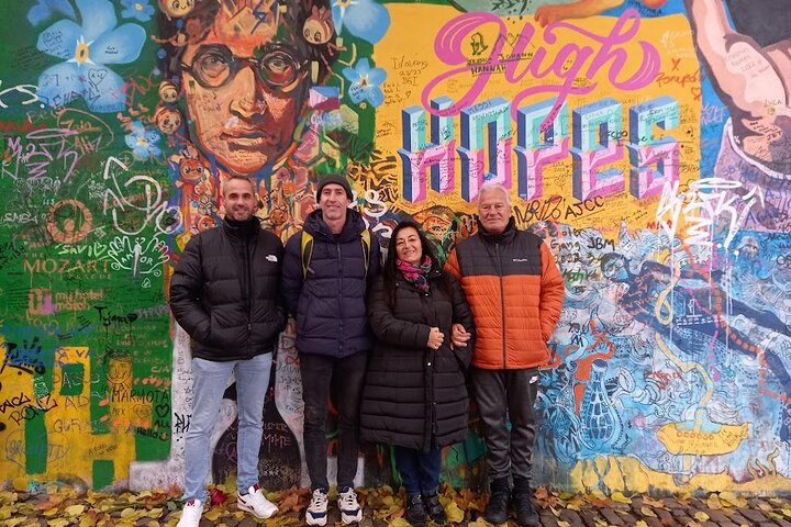 Prague's famous John Lennon Wall